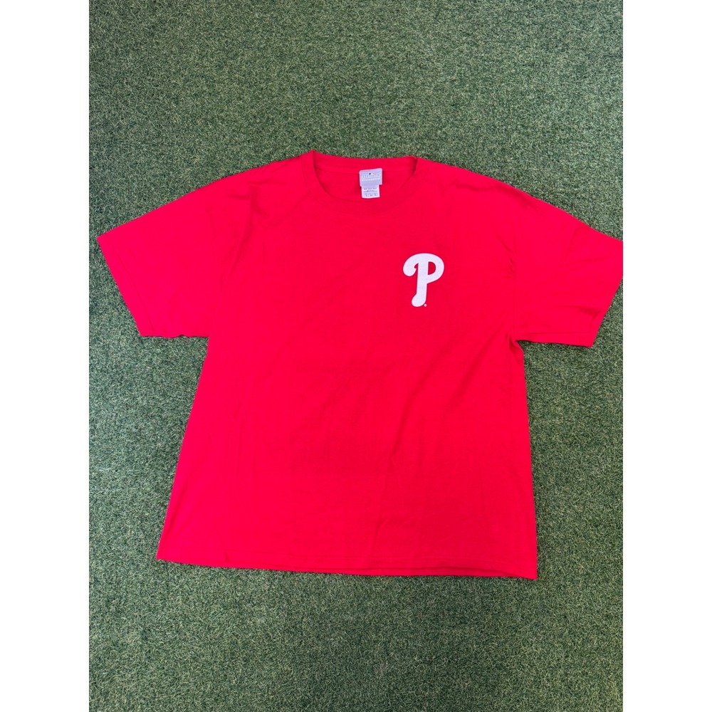 Philadelphia Phillies MLB Genuine Merchandise Red Graphic T-Shirt Mens XL